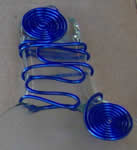 Clear with Blue Wire