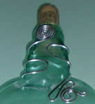 Clear with Silver Wire